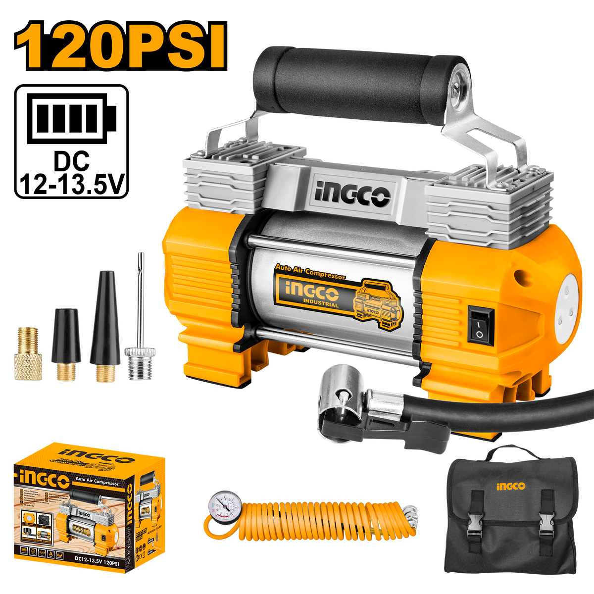 AUTO AIR COMP 12V 120PSI