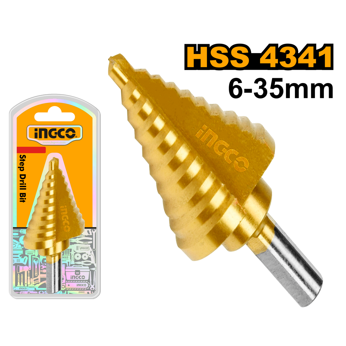DRILL BIT STEP 4341 SHANK RND 06-35MM