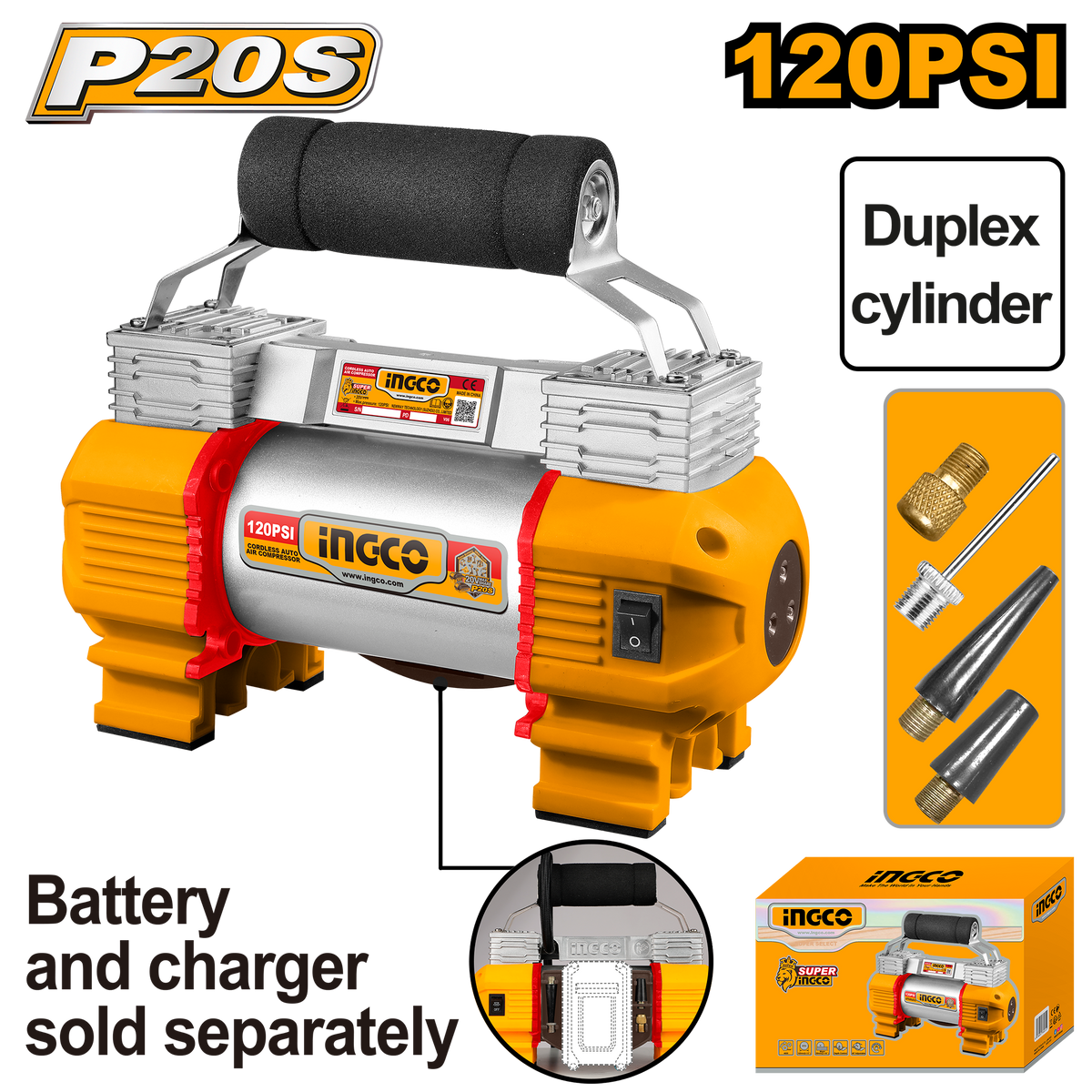 20V PS+ C/L AUTO AIR COMPRESSOR