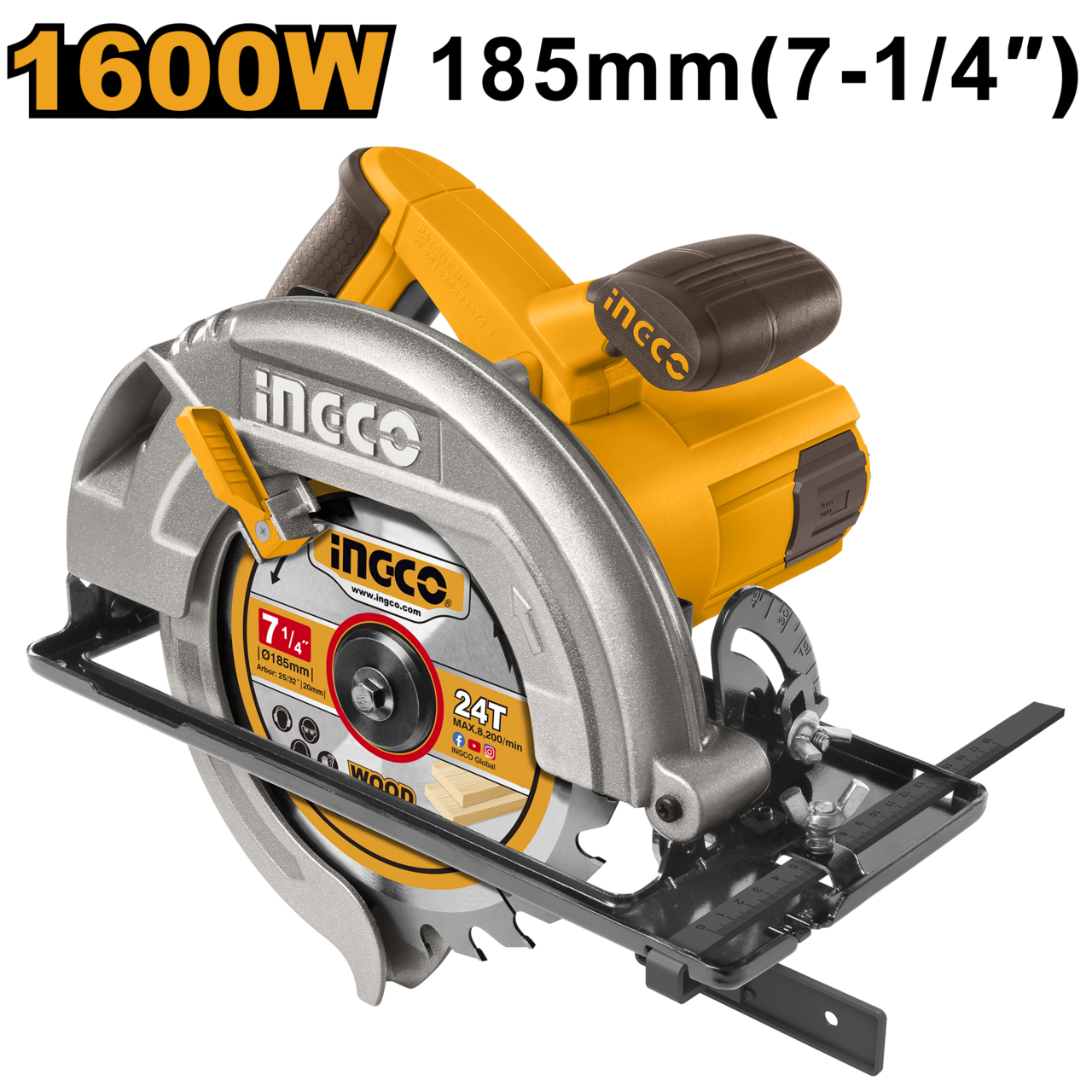 SAW CIRCULAR 1600W 185MM