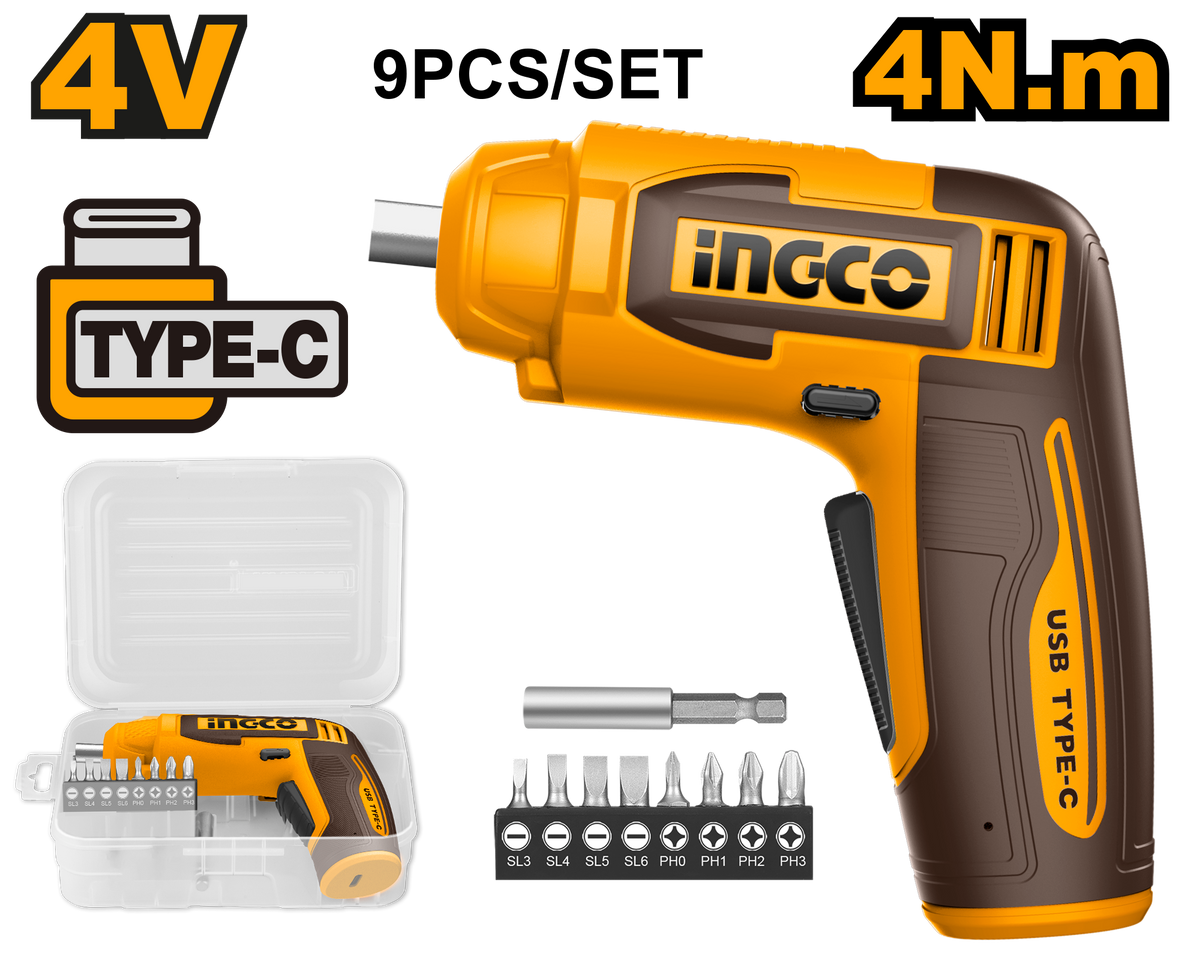 S/DRIVER CORDLESS 4V+8PCS BIT+HOLDER