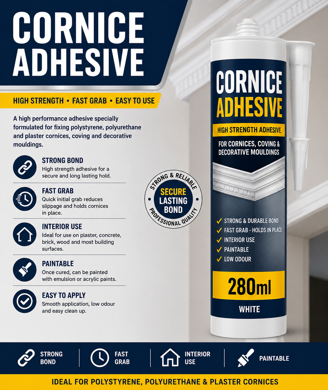 280ml Cornice Adhesive