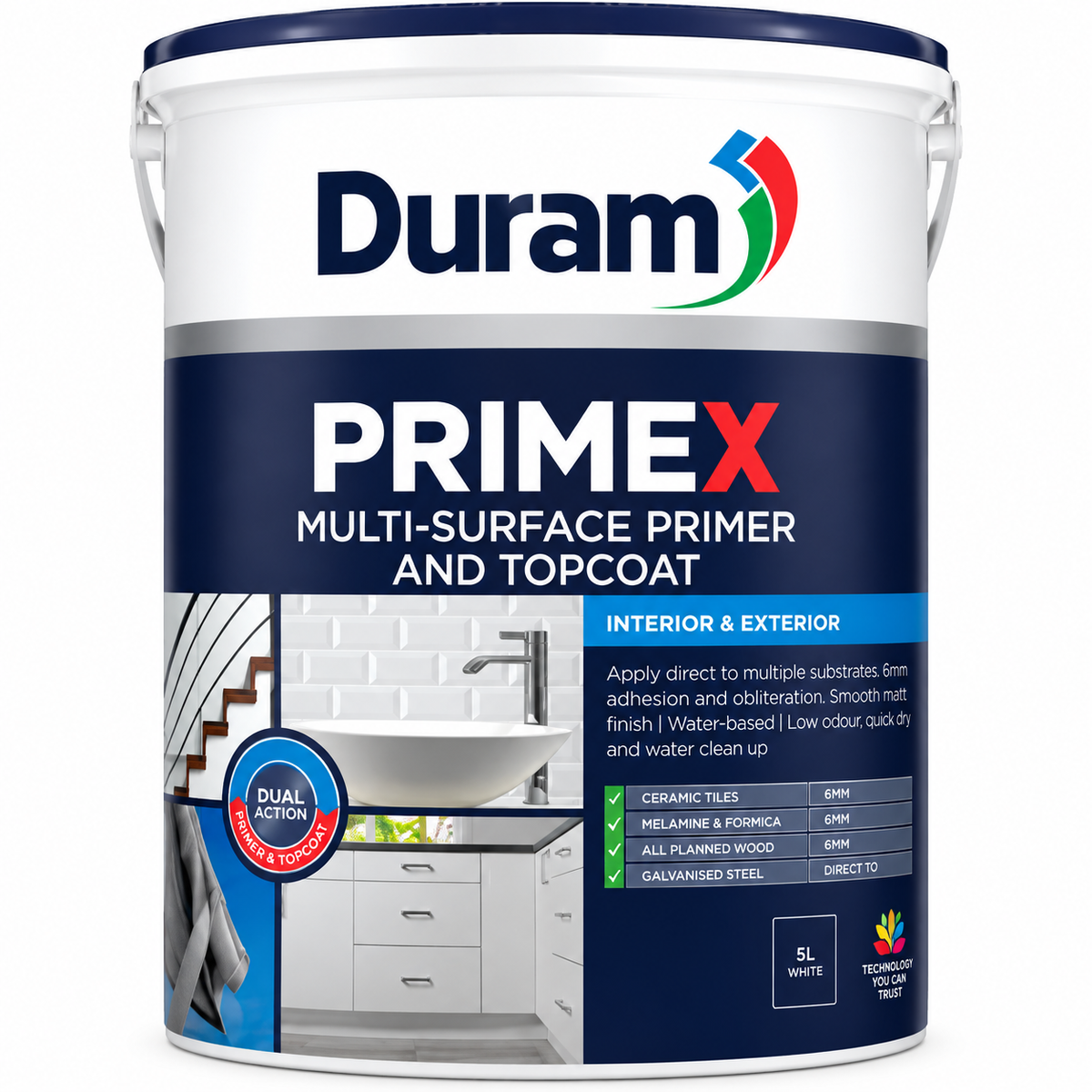 DURAM PRIMEX WHITE 5LT