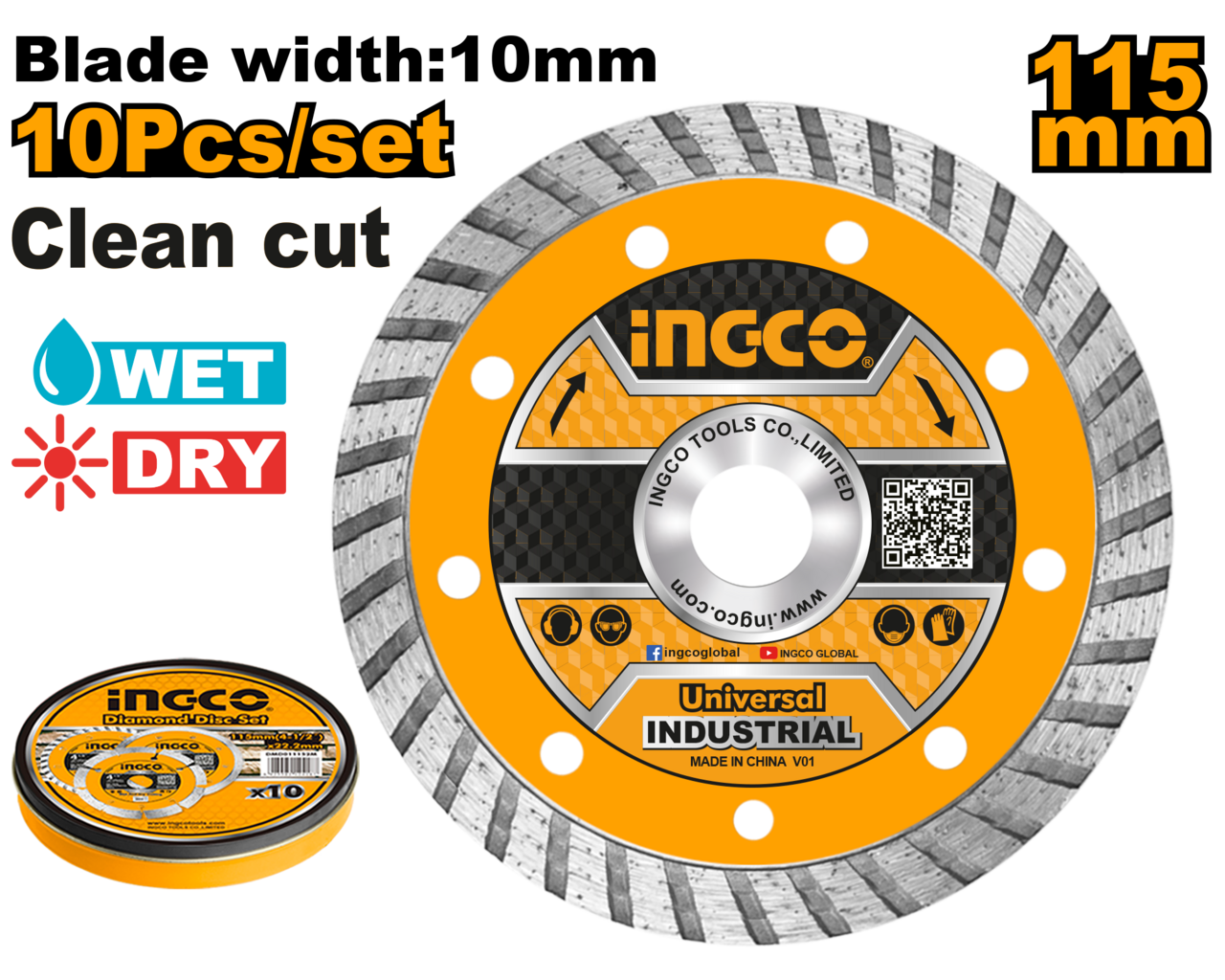 DISC WET AND DRY 115MM