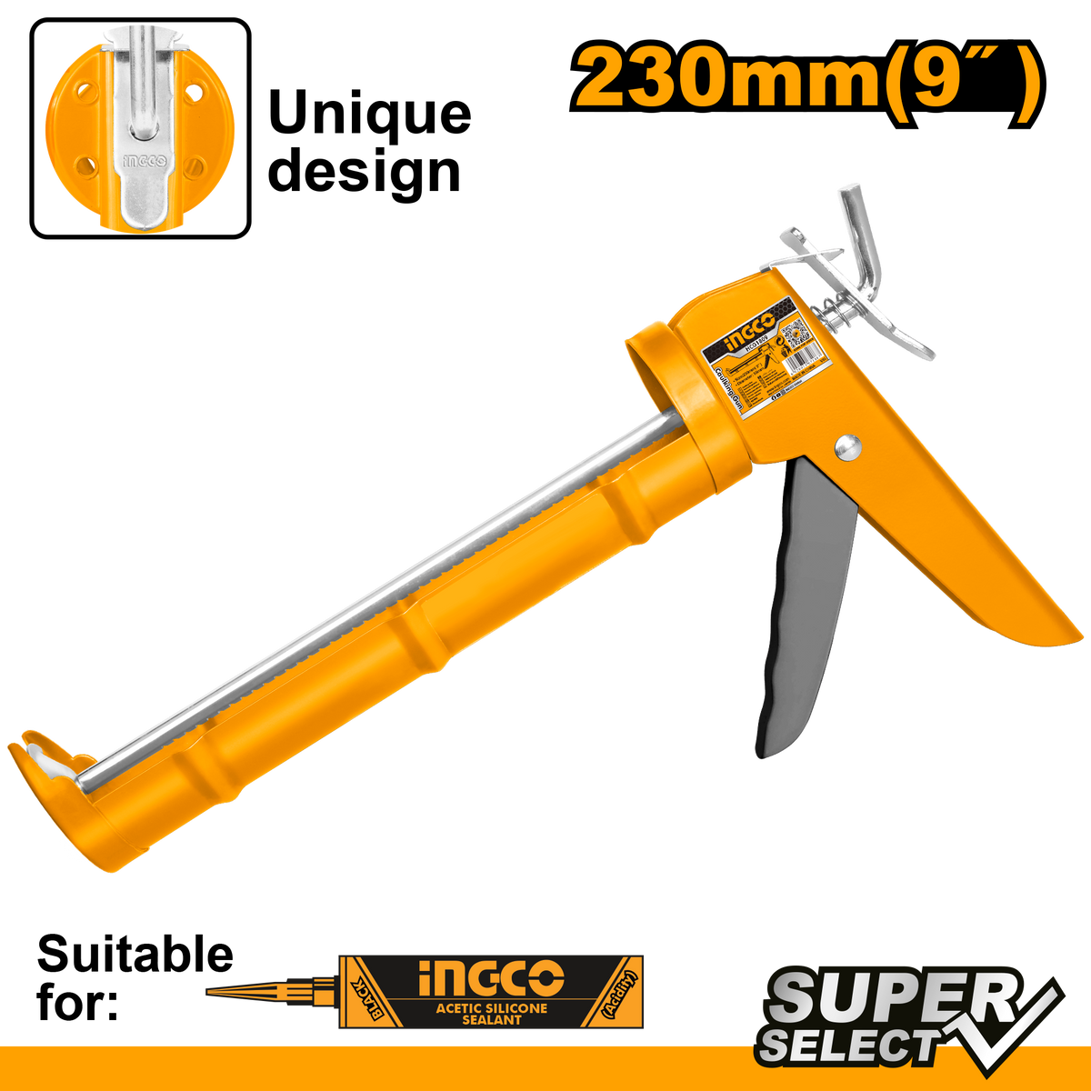 Half Barrel Caulking gun