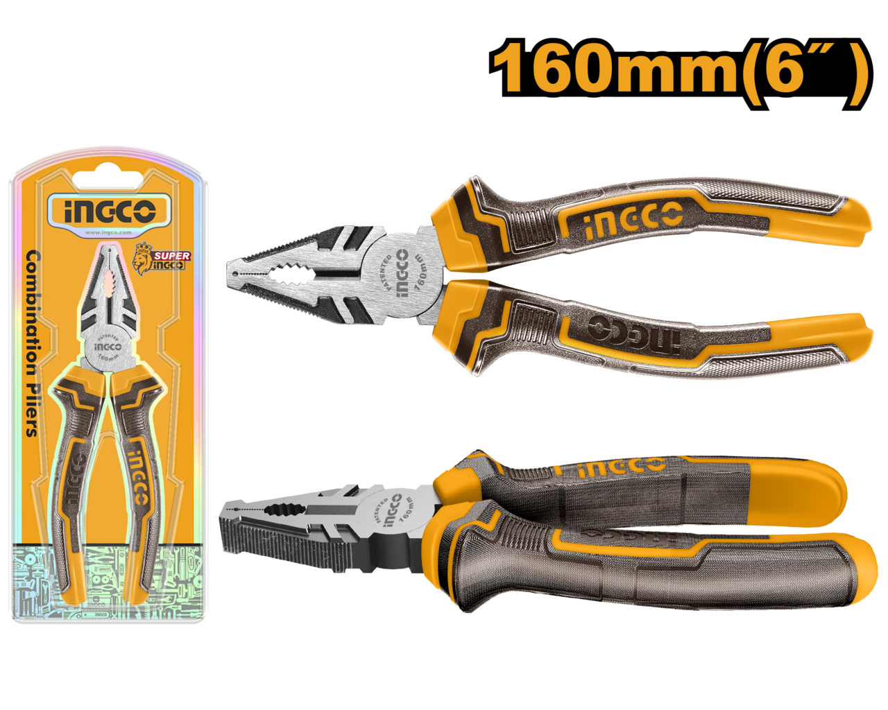 PLIER COMB 160MM POLISHED