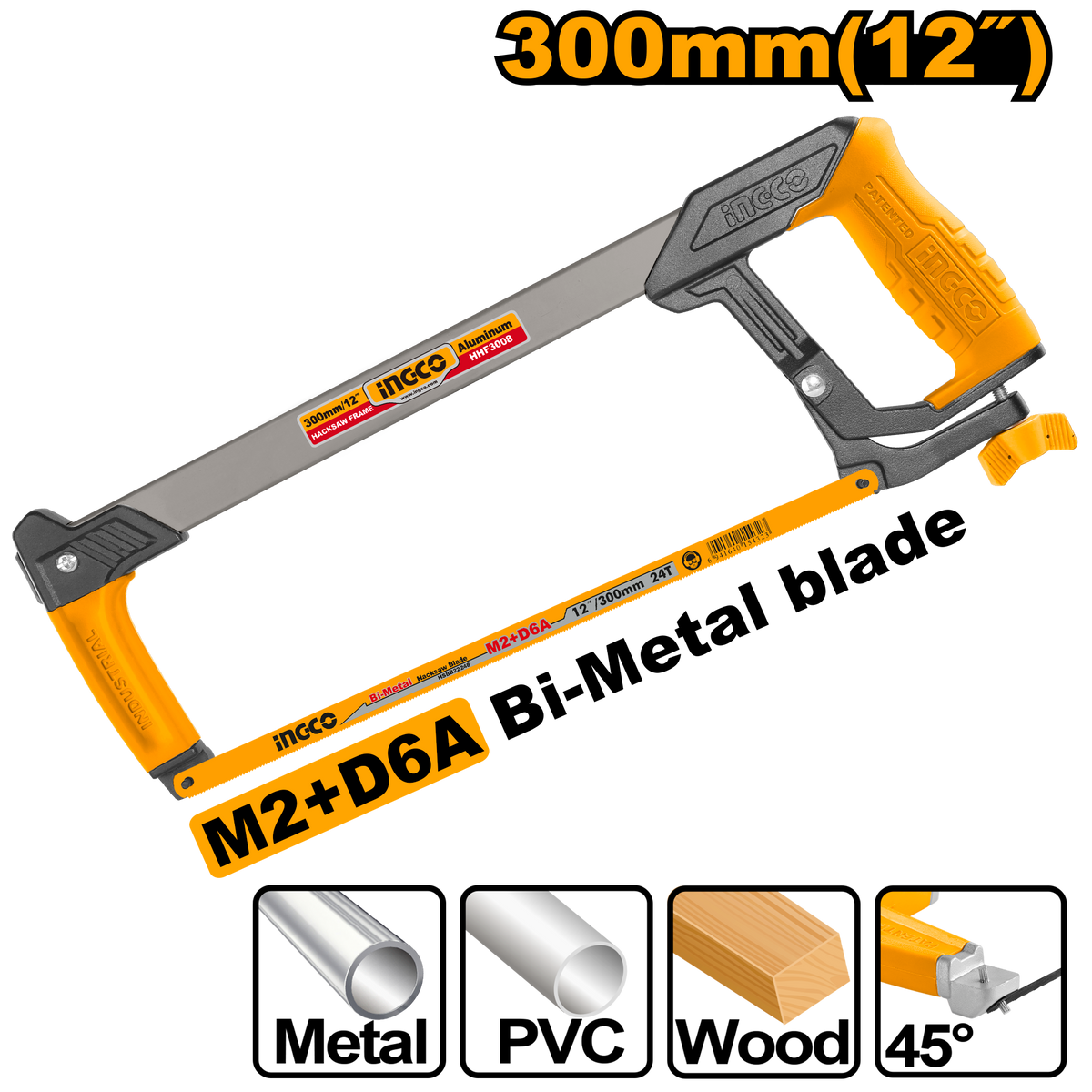 HACKSAW FRAME 300MM S/GRIP