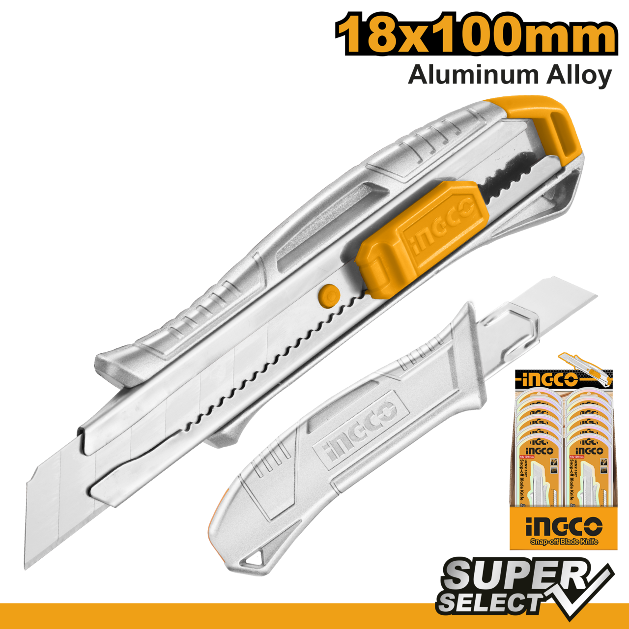 KNIFE 100MM S/OFF 18MM ALUM