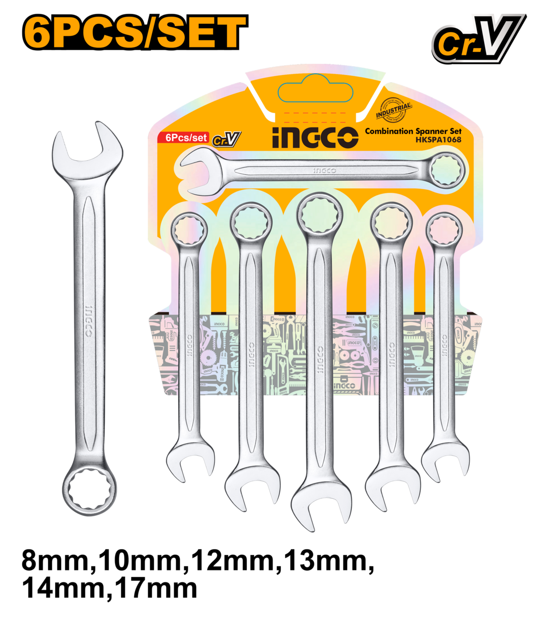 SPANNER SET COMBIATION 6PC