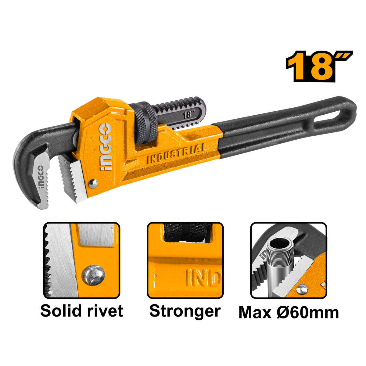 PIPE WRENCH 450MM