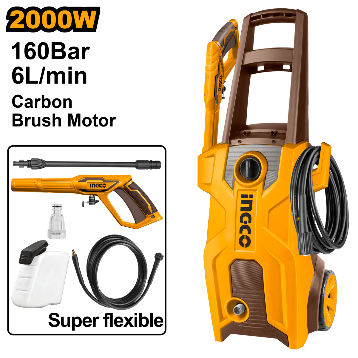 HIGH PRESSURE WASHER 2000W