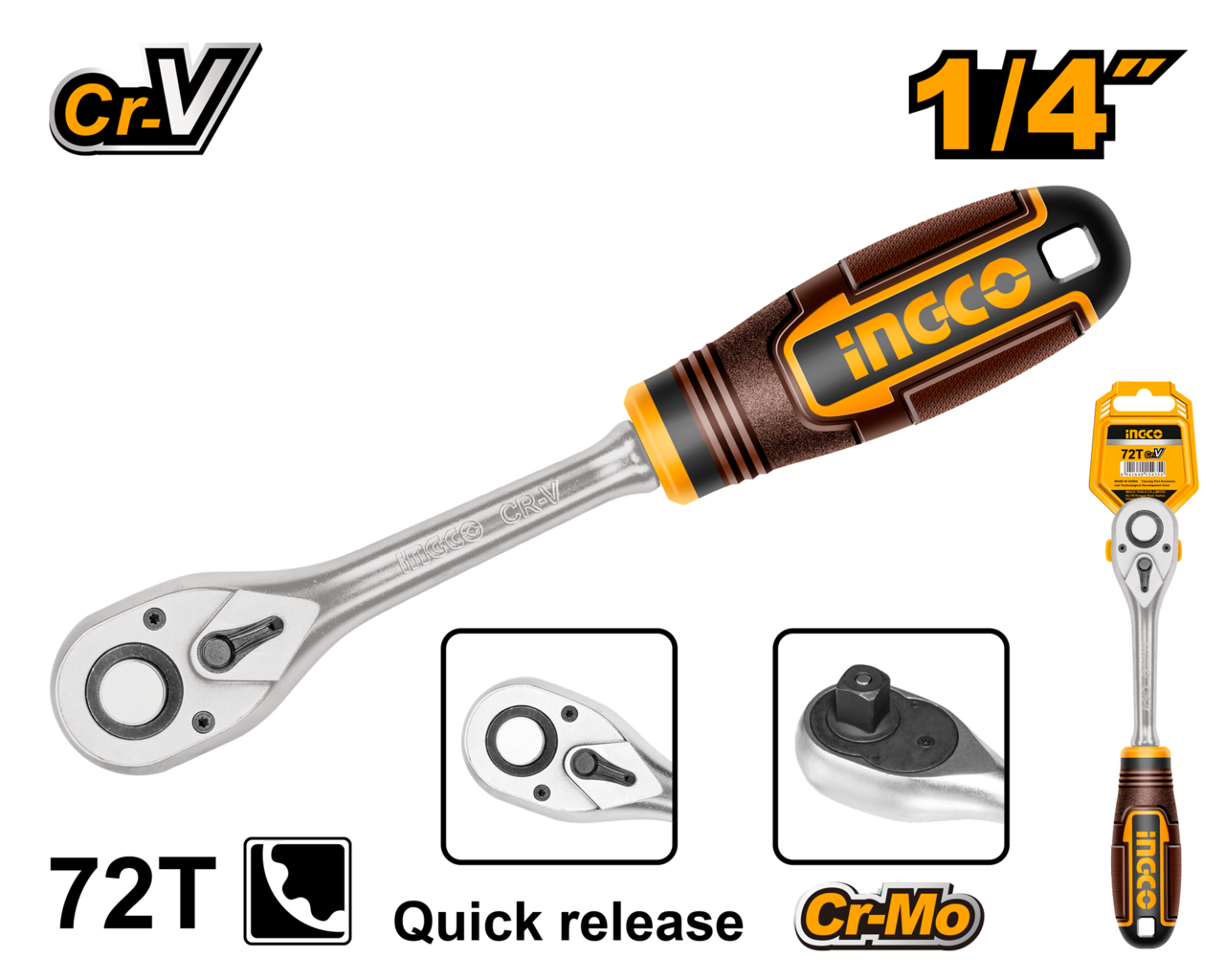 RATCHET 1/4 45TEETH CRV