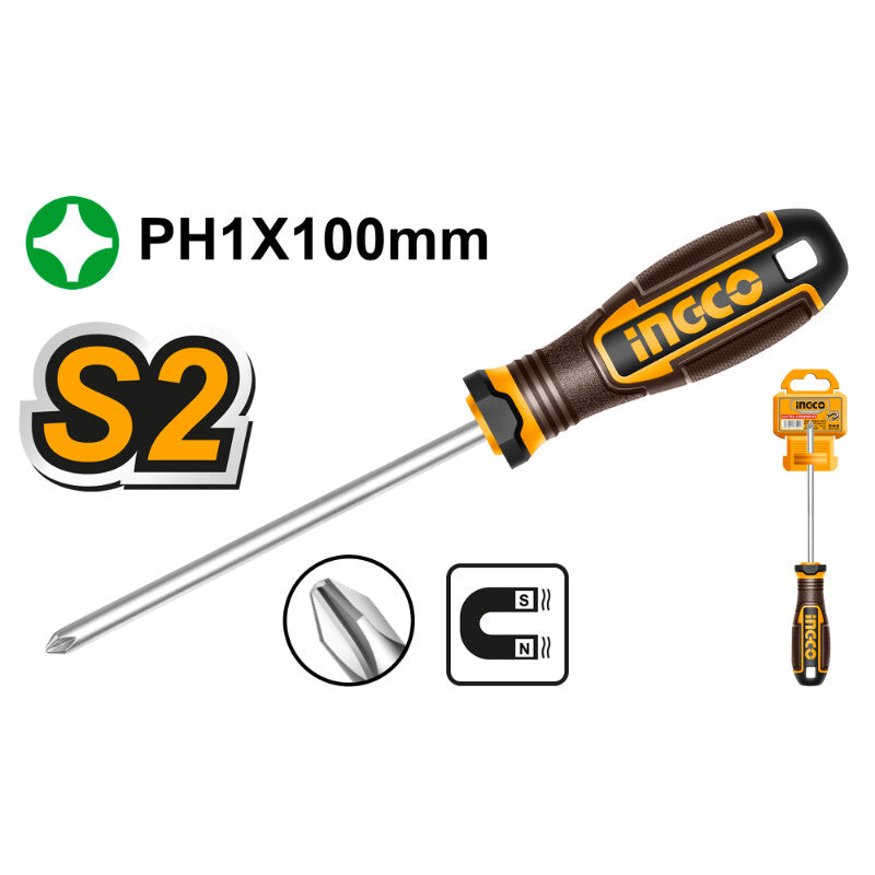 S/DRIVER S2 PH1X100MM MAGNETIC
