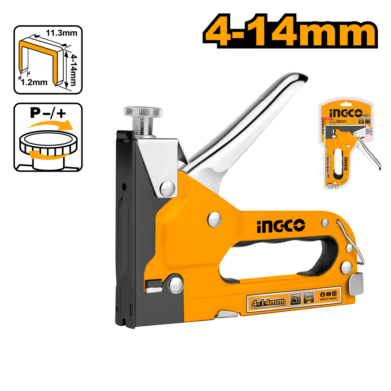 Staple Gun 4-14mm