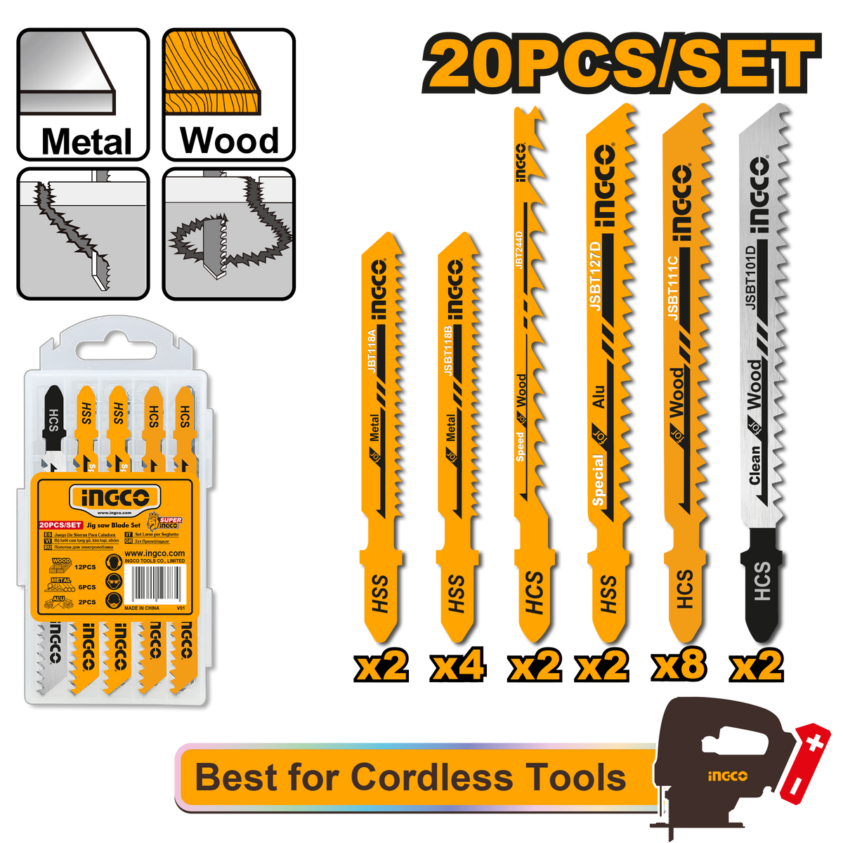 BLADE J/SAW SET 20PCSS