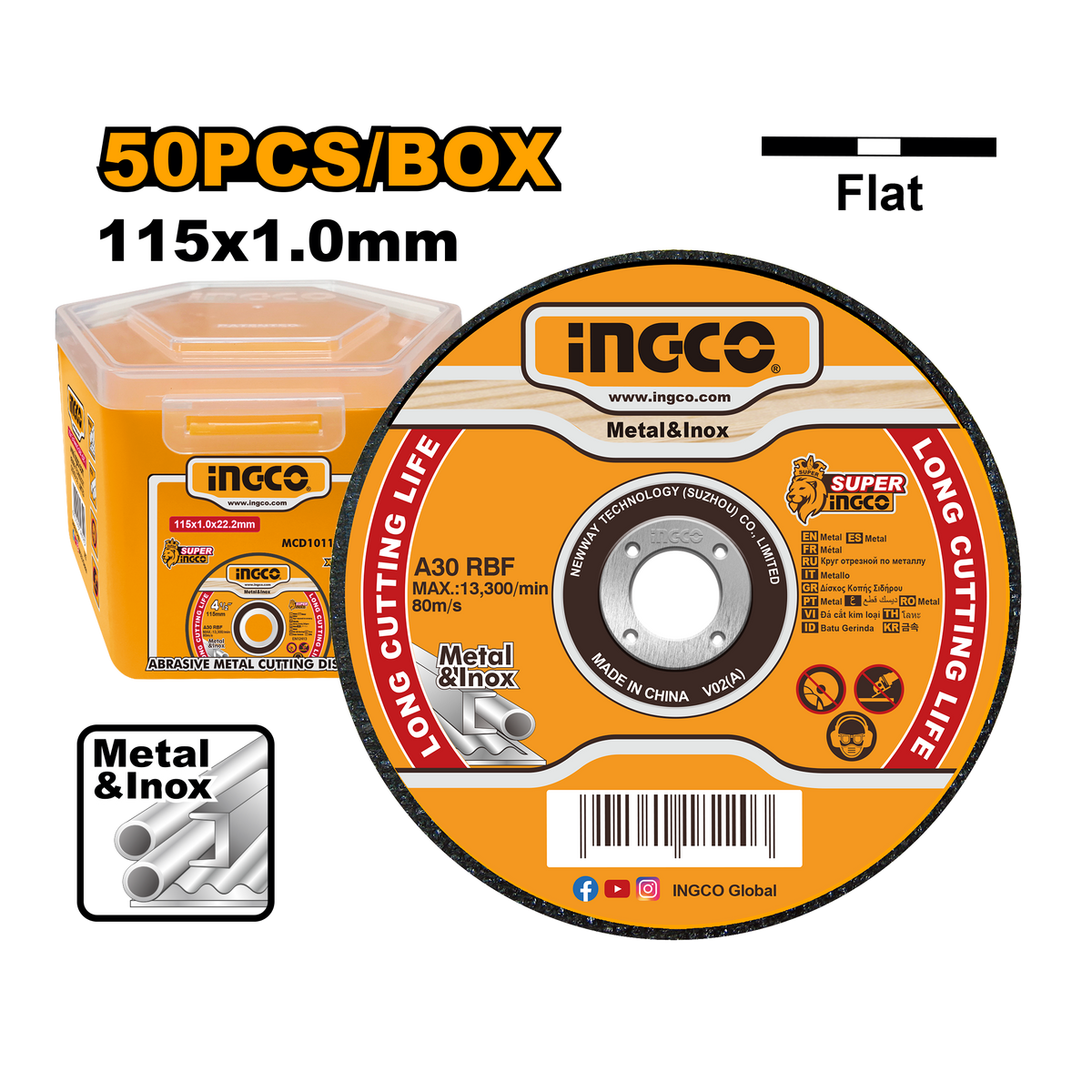 DISC CUT STEEL 115 50PCS