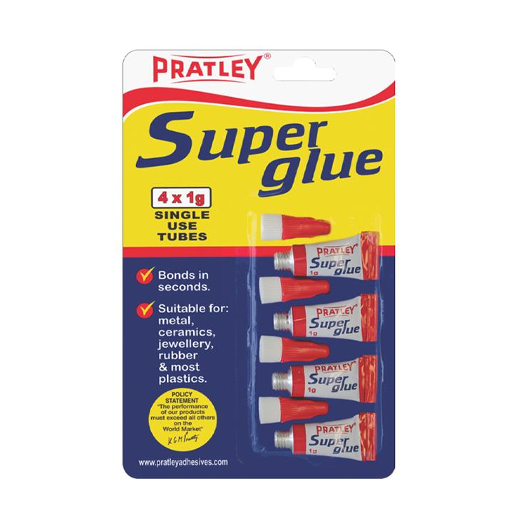 Pratley SUPERGLUE 4x1g Blister