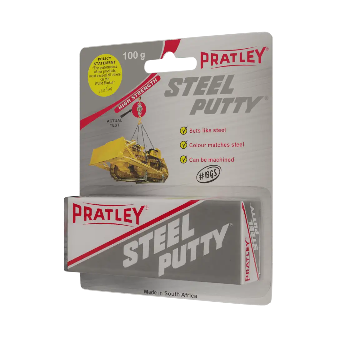 PRATLEY STEEL putty 100g (14136) Bubble pack