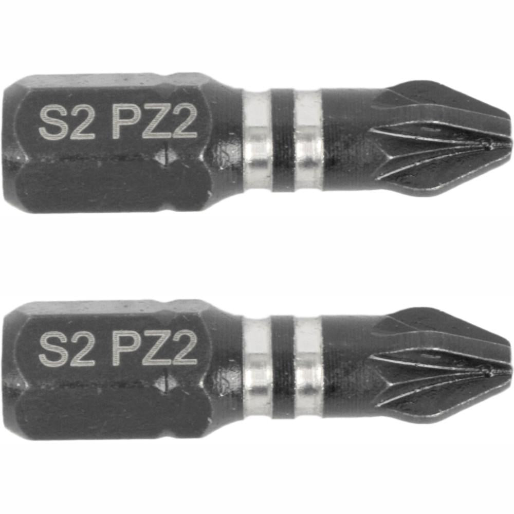 IMPACT POZI. 2 X 25MM INS.BIT 2/CARD PZ2