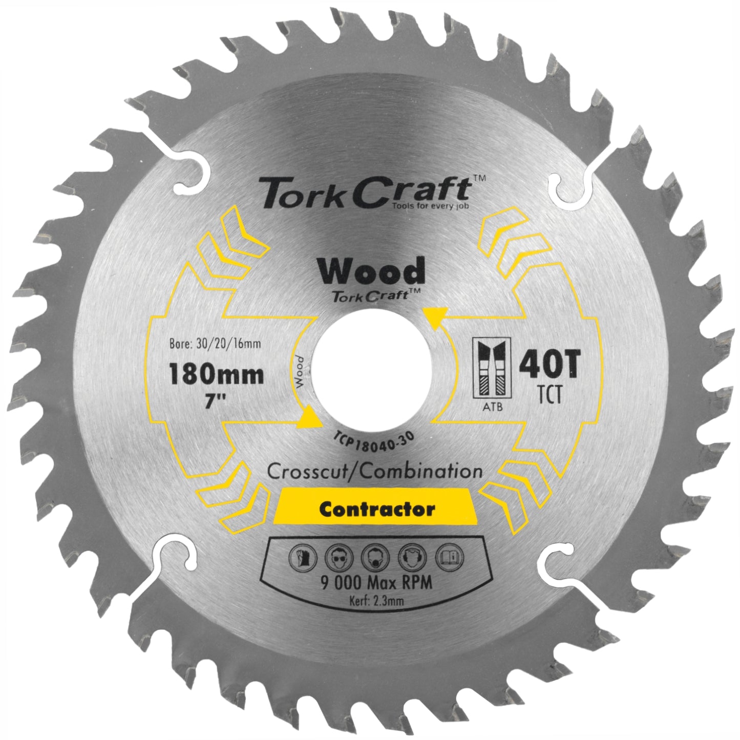 BLADE CONTRACTOR 180X40T 30/20/16