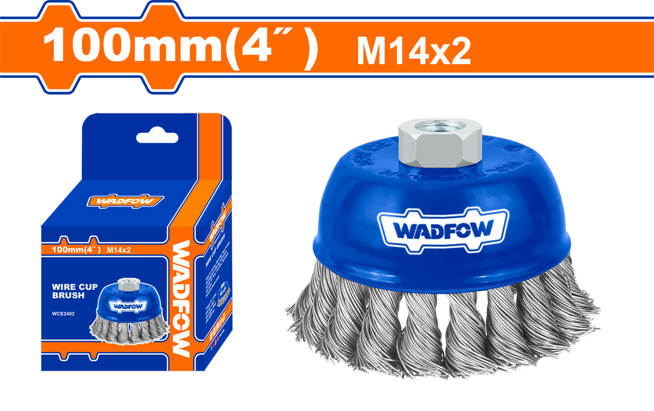 WIRE CUP BRUSH M14X2 100MM