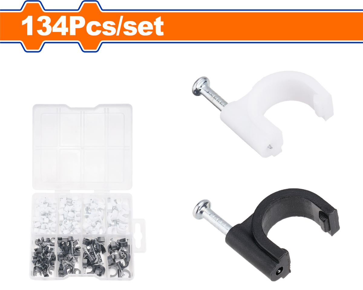 CABLE CLIP SET ACC 5-10MM 134PCS