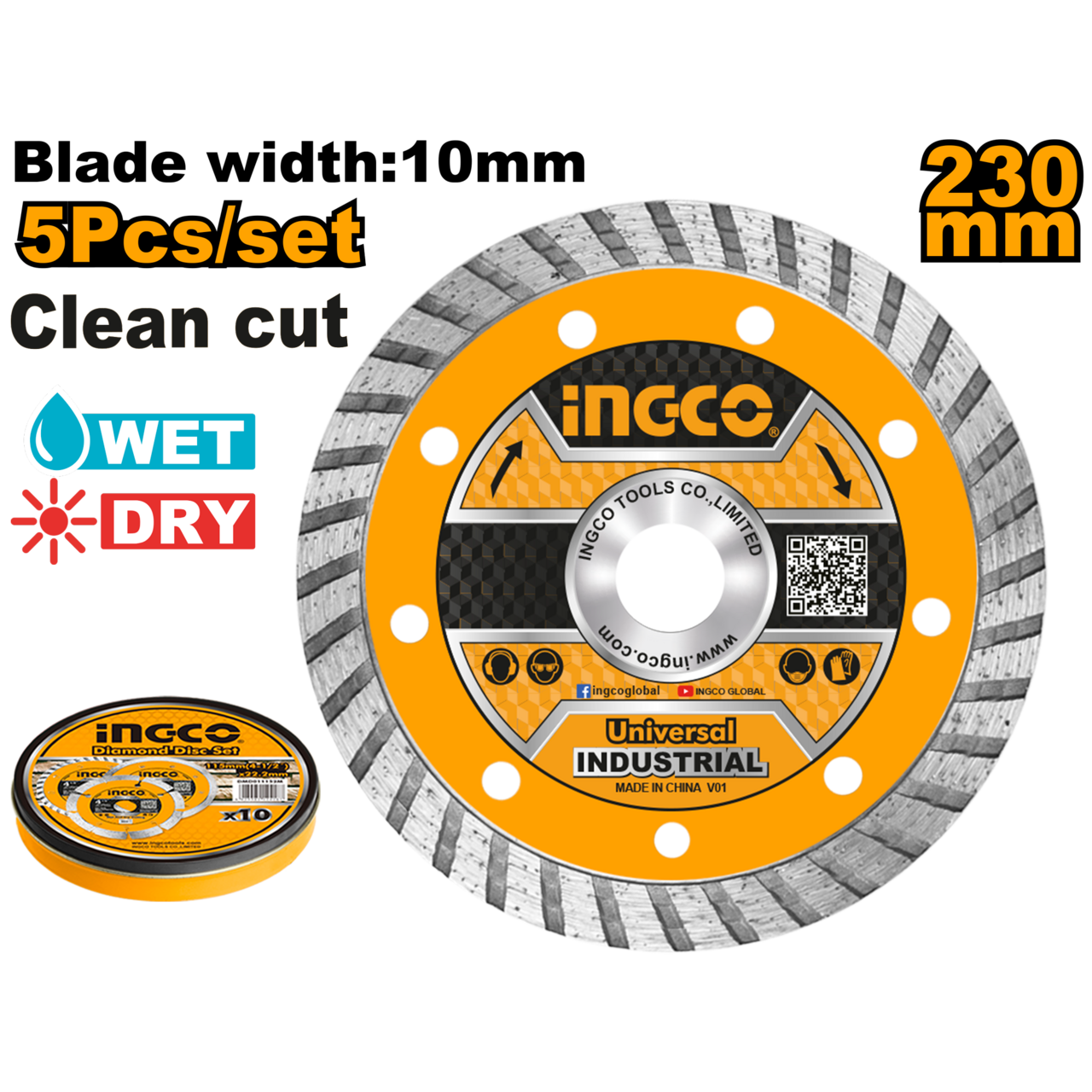 INGCO WET/DRY DIAMOND 230MM