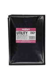 UTILITY BLACK DROP SHEET 2M X 3M - 25MIC