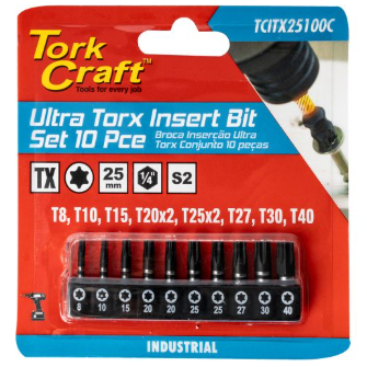 TORX IMPACT 10 PC INSERT BIT