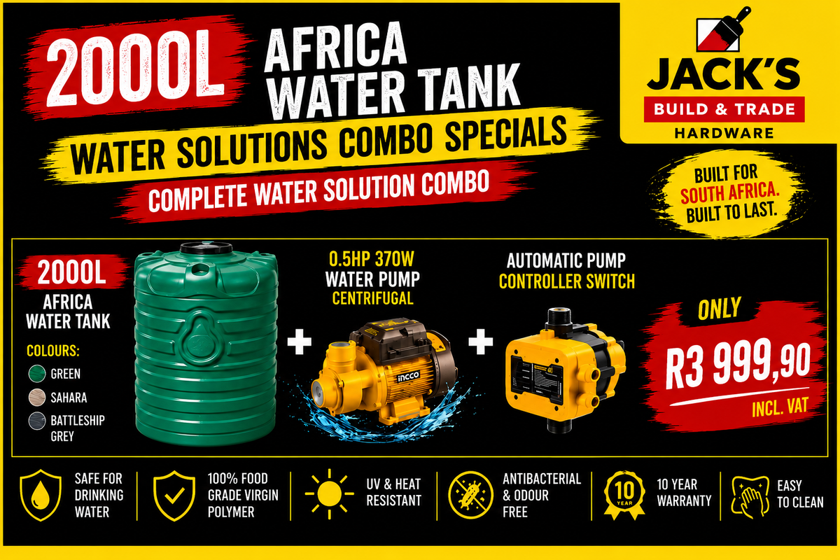 2000L AFRICAN TANK & PUMP COMBO