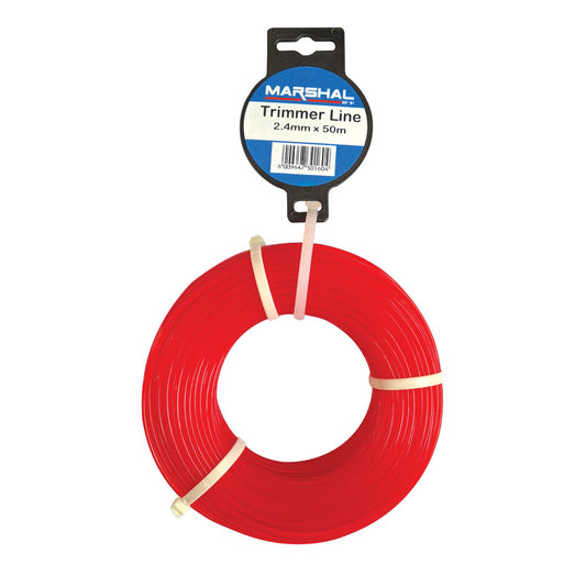 Garden Trimmer Line 2.4mm x 50m Red