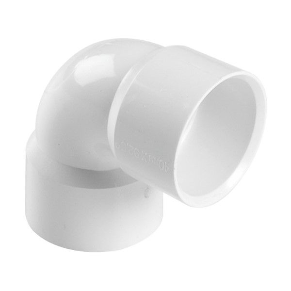 S/V Bend 50x90Deg Plain PVC SABS (LM)