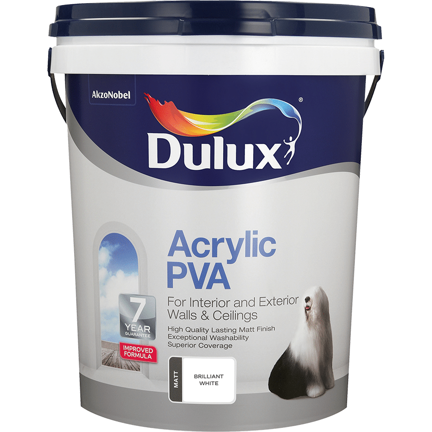 DA DLX ACRYLIC PVA BRILLIANT WHITE 20L