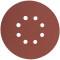 SANDING DISC 150MM 80 GRIT WITH HOLES 10/PK
