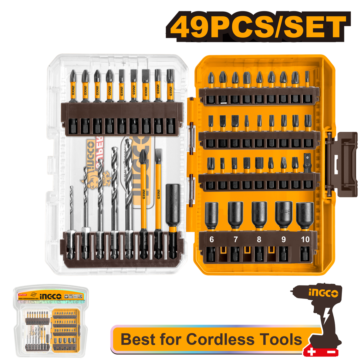 SCREWDRIVER  IMPACT BIT SET 49 PC