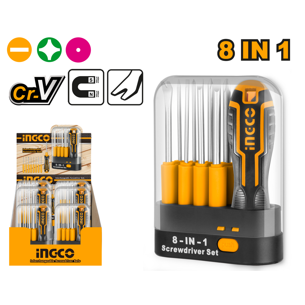 ING 8IN1 SCREWDRIVER SET