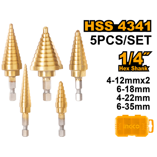 SETEP DRILL 6PC 4-35MM