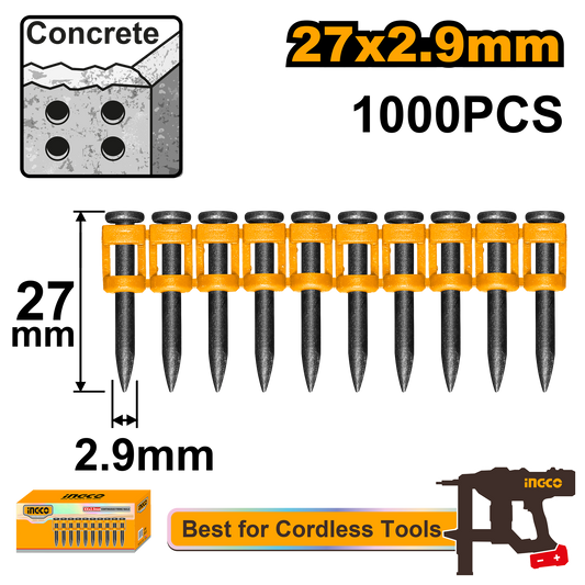 CONTINUOUS FIRING NAILS 27MM 1000PCSS