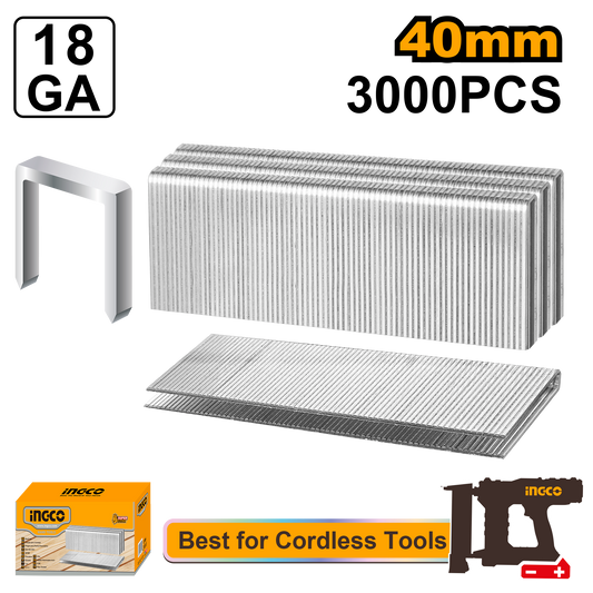 STAPLE 40MM GA18 1.25X1.0 3000PCSS