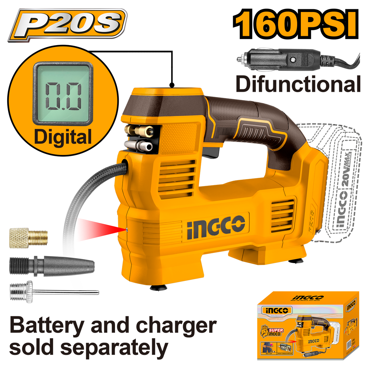 20V PS+C/L COMPRES 160PSI 11BAR