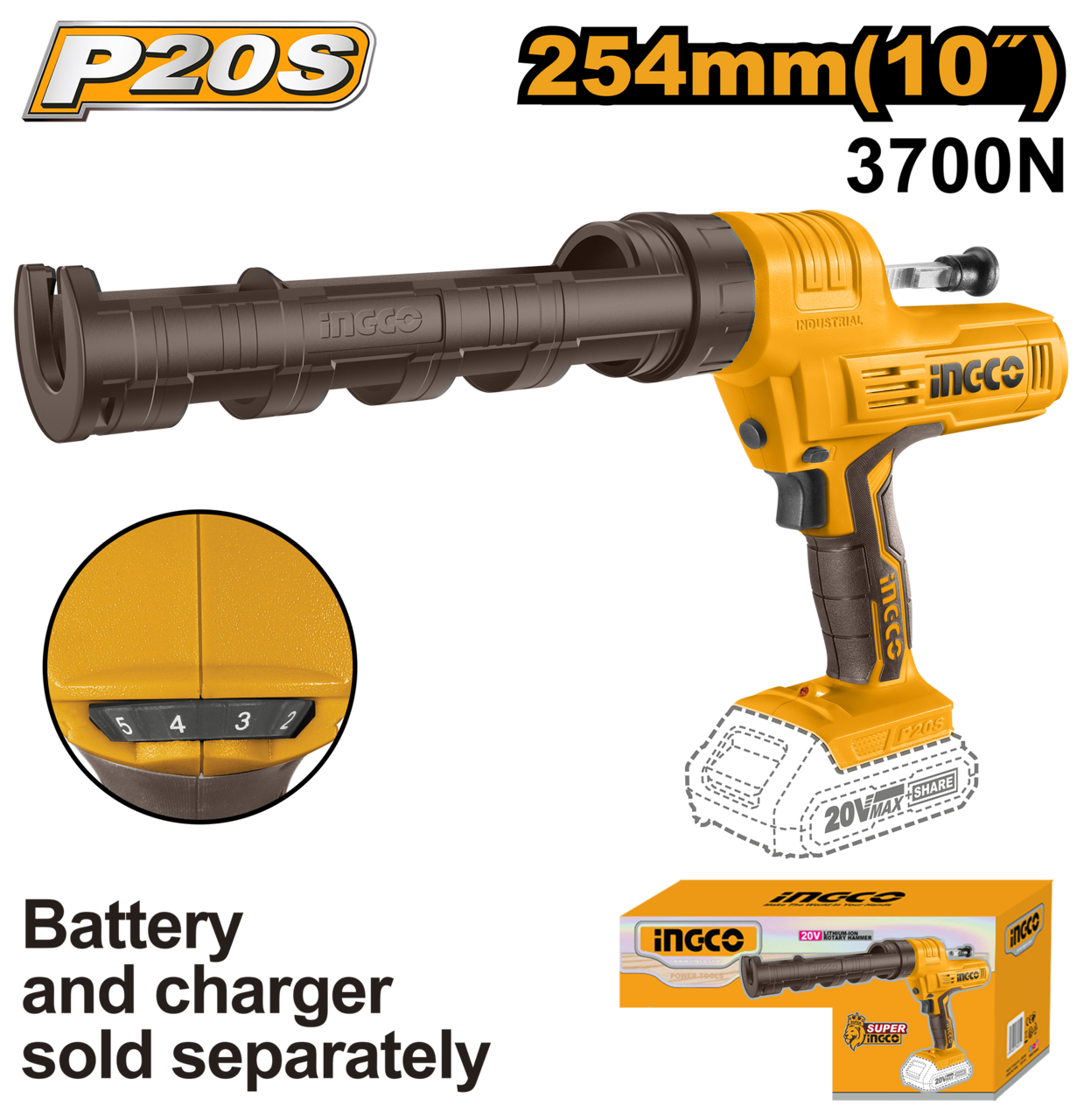 20V PS+ C/L CAULKING GUN