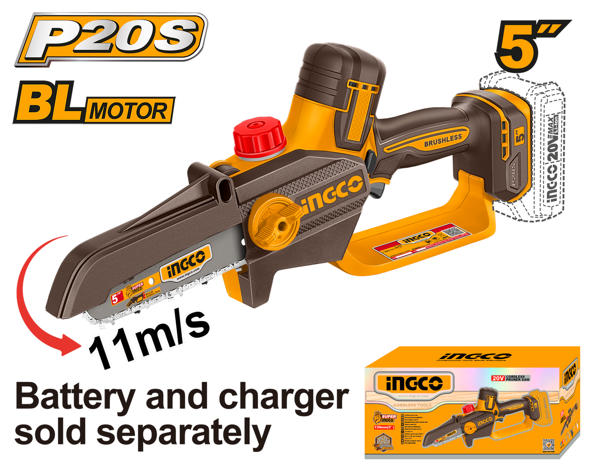20V PS+C/L PRUNER SAW 5INCH 130MM NO B/C