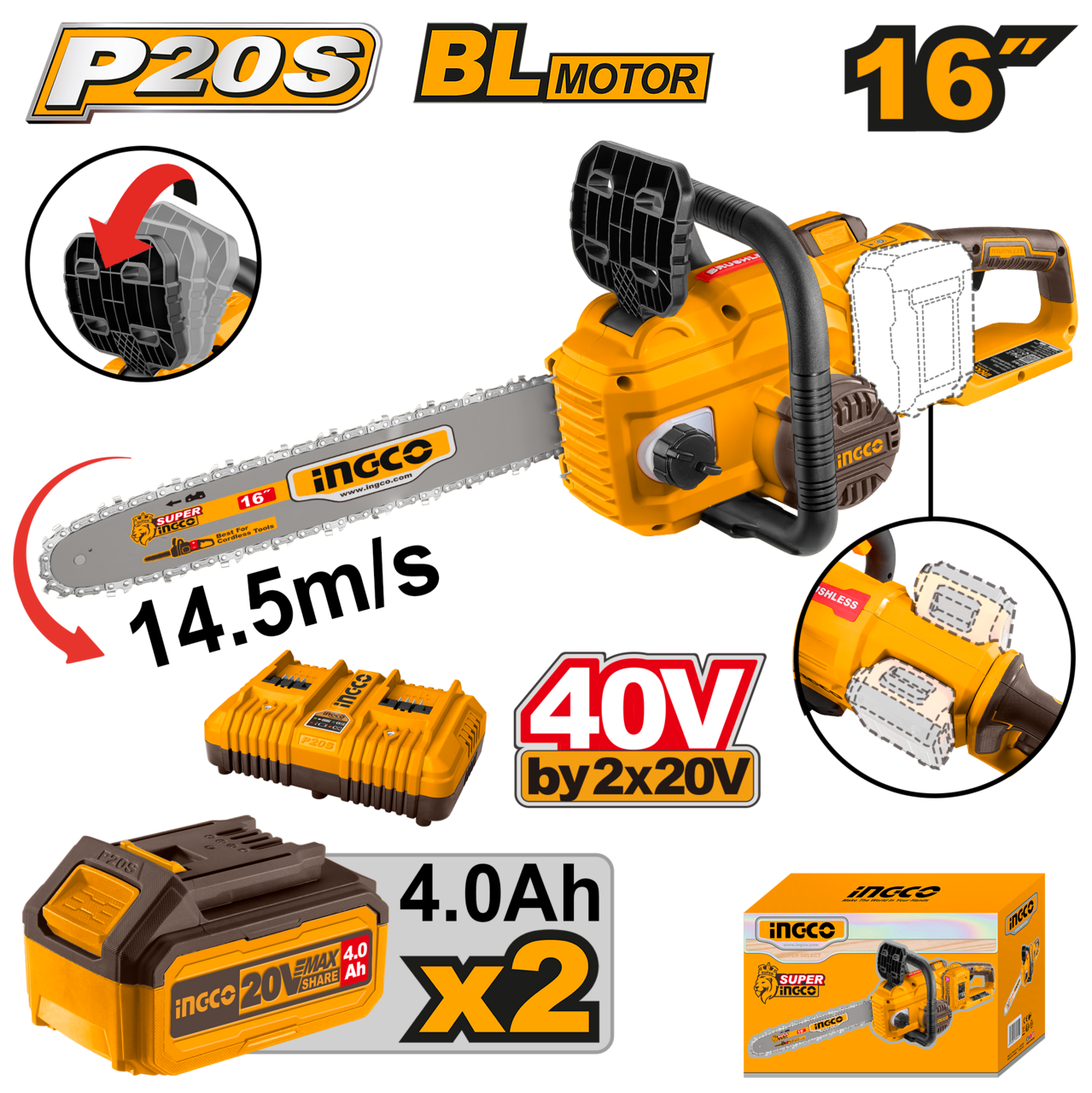 40V PS+ C/L CHAIN SAW