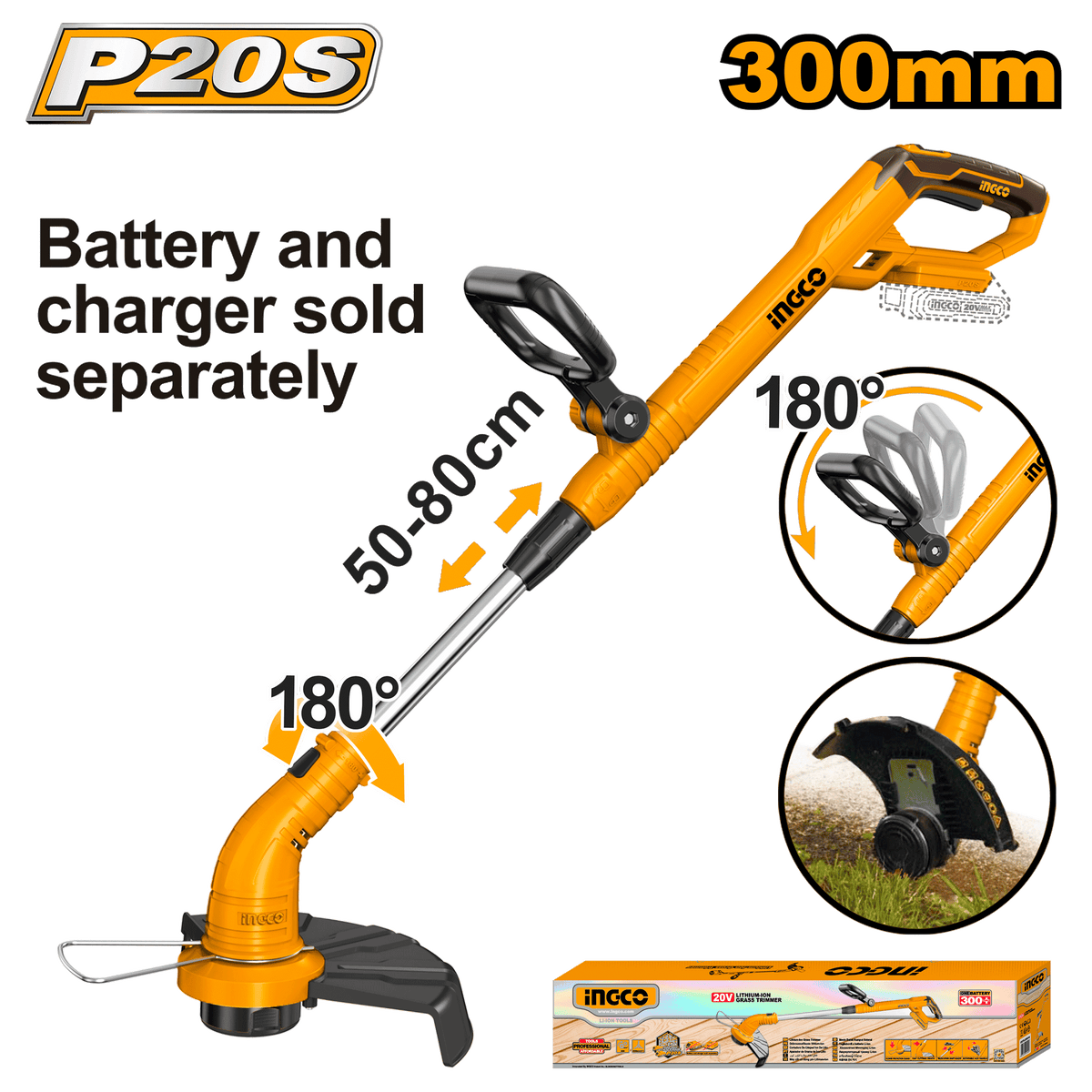 20V PS+C/L GRASS TRIMMER 8200/MIN NO B/C