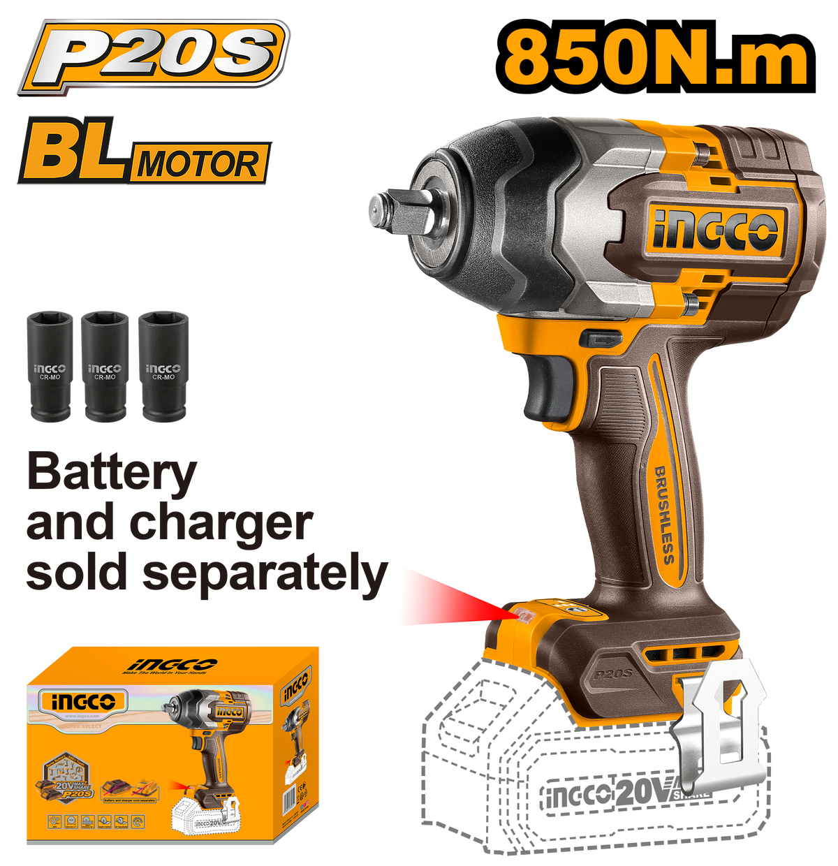 20V PS+ C/L WRENCH 850NM IMP B/L