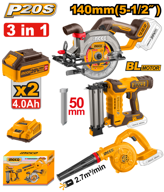 3 Cordless Power Tool Combo Kit