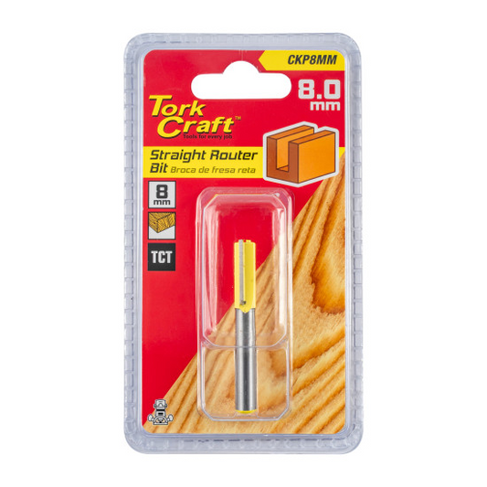 ROUTER BIT STRAIGHT 8MM
