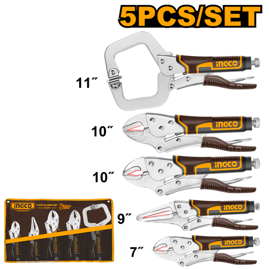 PLIER LOCKING 5PC SET BAG