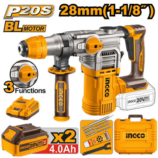 20V PS+ C/L ROTARY DRILL B/LESS KIT 2BAT+ACC