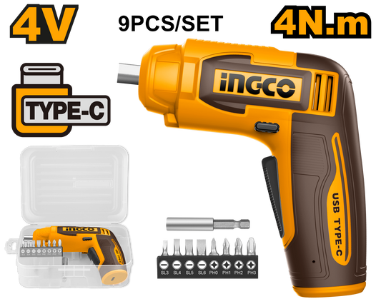 S/DRIVER CORDLESS 4V+8PCS BIT+HOLDER